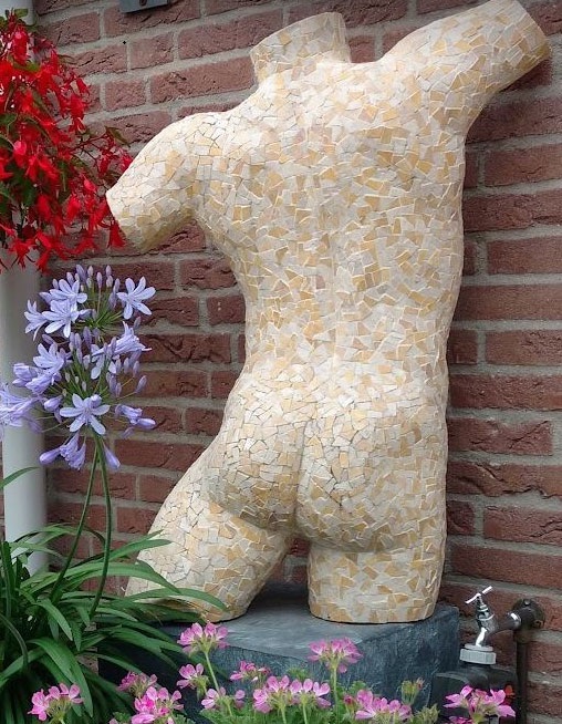 Mozaïek mannen torso